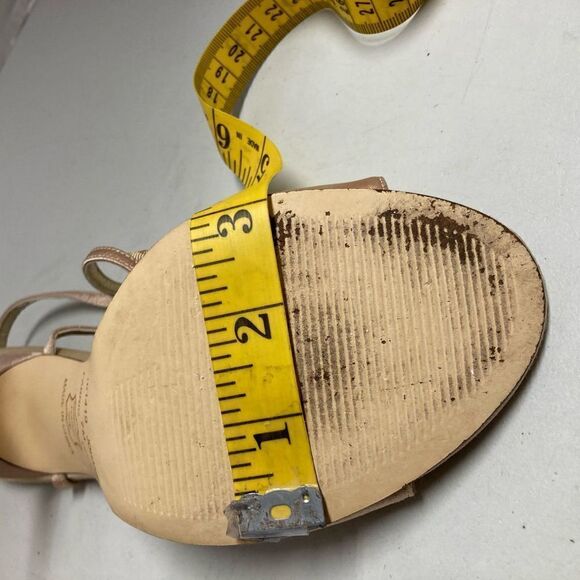 MICHAEL SHANNON Johanna Style Gold 4” Heels Size 7M - Picture 4 of 11